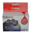 Genuine Canon Inkjet Cartridge PG-40 BK+CL-41Color (3 pack)